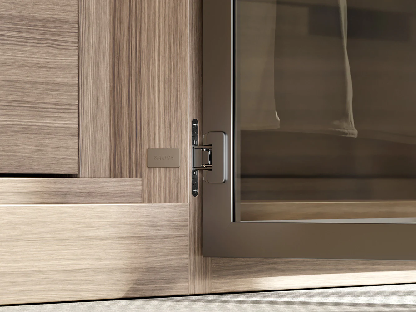 Salice Conecta Aluminium 25mm Profile with Grooved Handle - 3000mm - Bulk Pack of 10 Lengths - Image 3