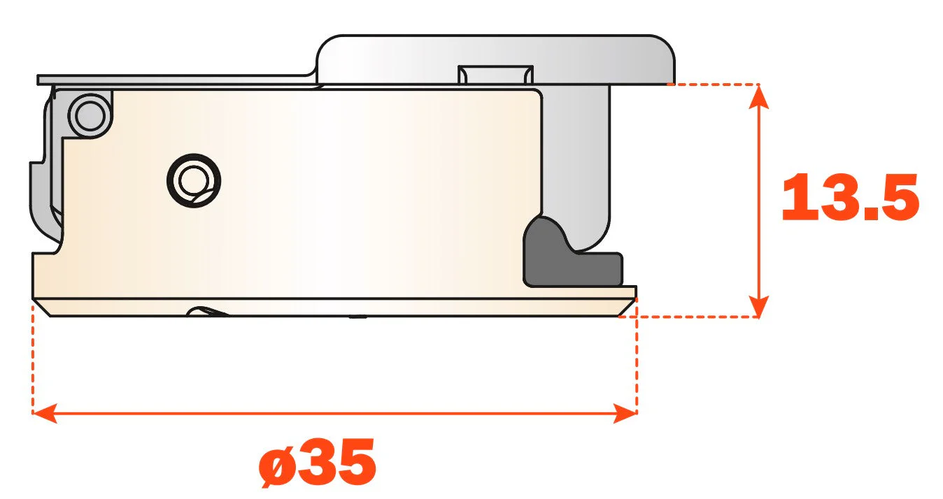 Salice Silentia+ Series 700 Soft Close Quarter Overlay 110° Hinge 45mm Centres - C7P6DE9 - Image 4